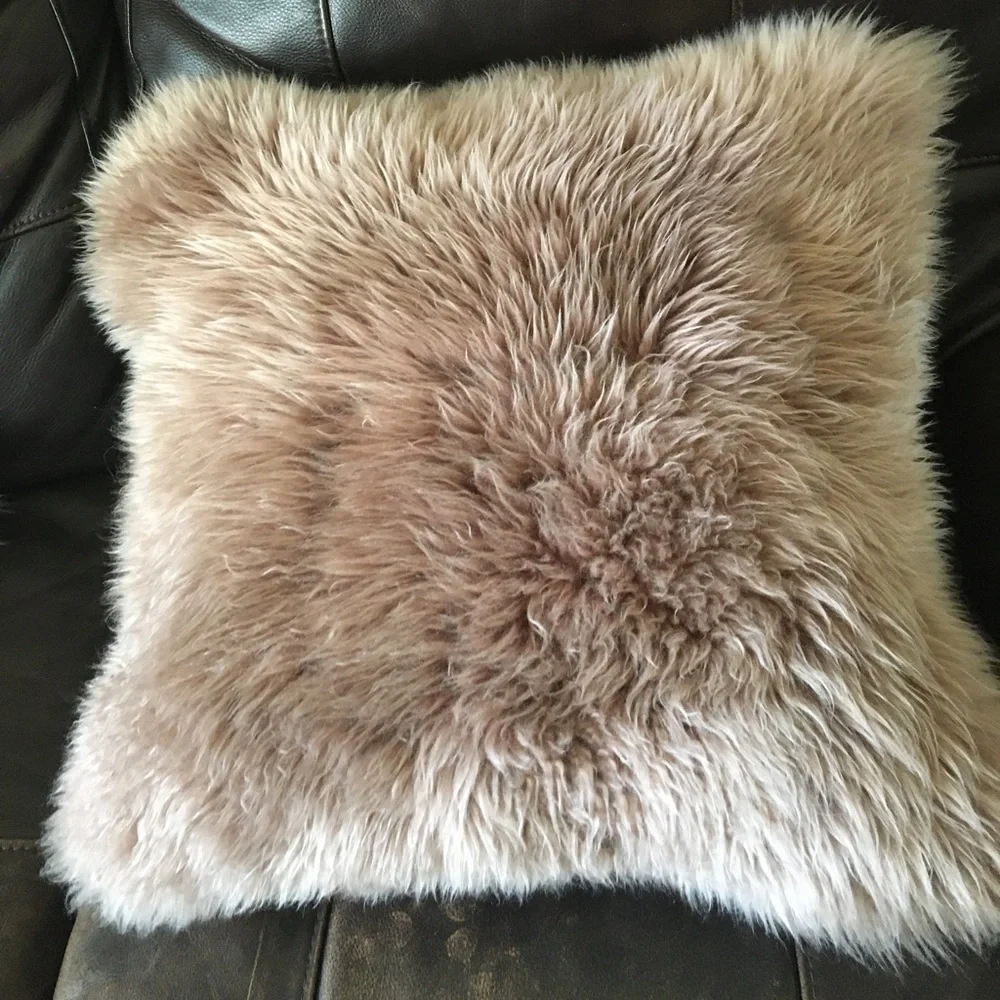 88. Sheepskin Decorative Pillow